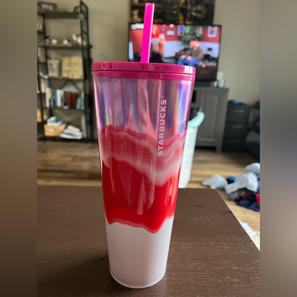 Starbucks multi colored cup